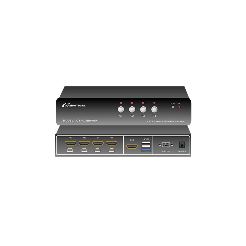 HDMI带KVM切换器4进1出OY-HDMI0401K