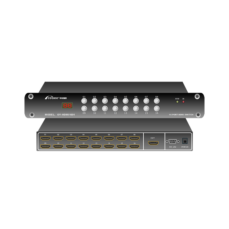 HDMI音视频切换器16进1出OY-HDMI1601