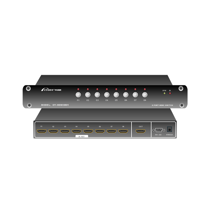 HDMI音视频切换器8进1出OY-HDMI0801